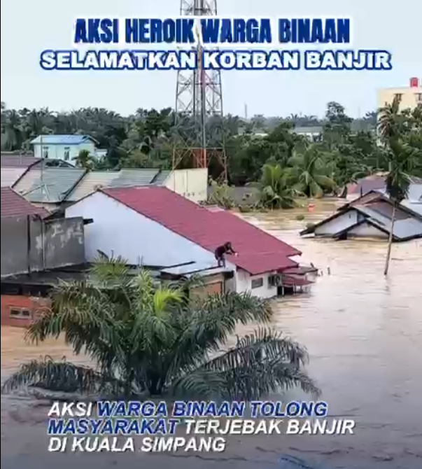 Aksi Heroik WBP Selamatkan Korban Bencana